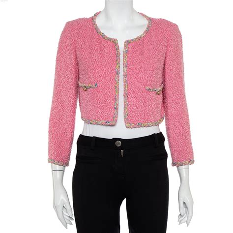 chanel pink tweed jacket.